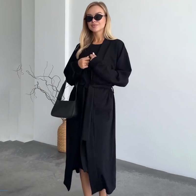 ⏳Limited-time 50% off⏰Women’s Sleeveless Dress & Robe (2-pcs set)👗🧥