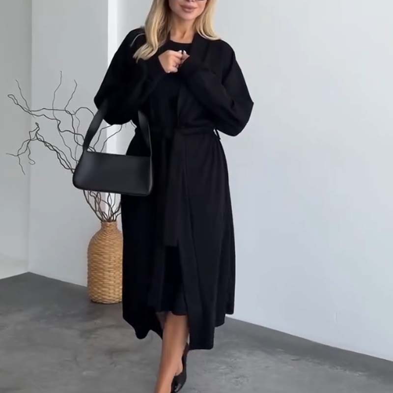⏳Limited-time 50% off⏰Women’s Sleeveless Dress & Robe (2-pcs set)👗🧥