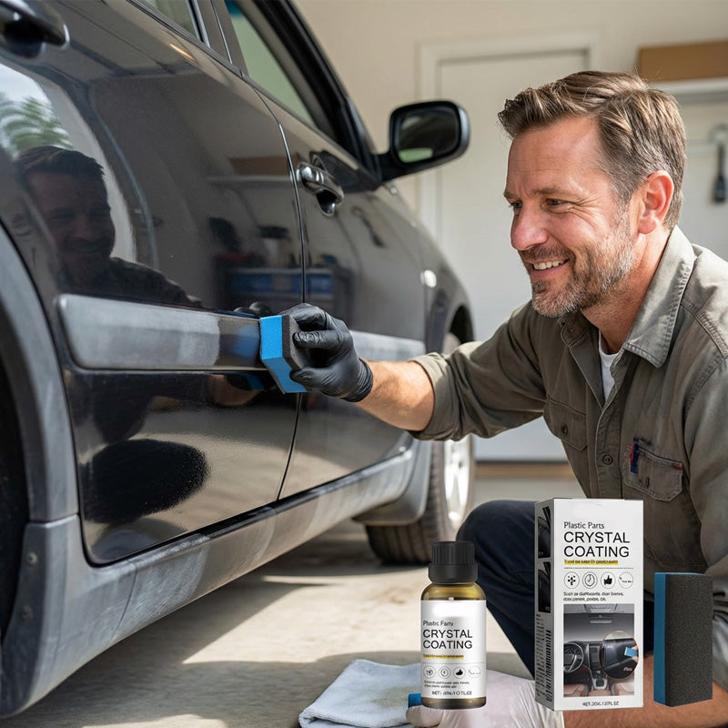🚗Plastics Parts Crystal Coating With Sponge