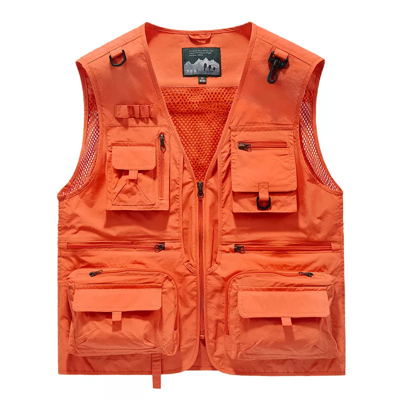 🔥Hot Sale 49% OFF💝✨Breathable Mesh Zip Cargo Vest