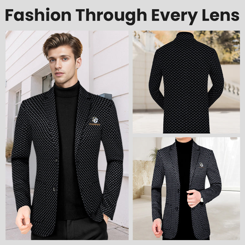 🎉Black Friday Series - Early Bird Price💖Men's Slim-fit Casual Suit Jacket【Comfortable and warm】