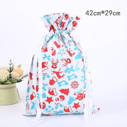 🎅Christmas Sales🎄Drawstring Christmas Gift Bags (Biodegradable)