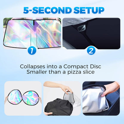 🌞 Summer Hot Sale 49% OFF 🌈Laser Car Windshield Sunshade