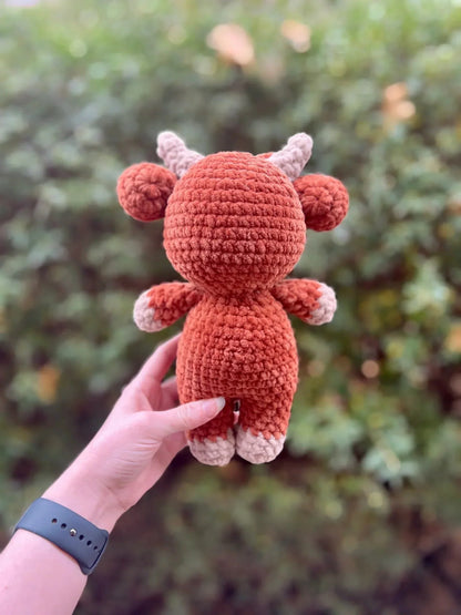 ✨LAST DAY PROMOTION - 50%OFF✨Crochet Highland Cow Amigurumi Pattern🐮- DIY Kit & Finished Plush
