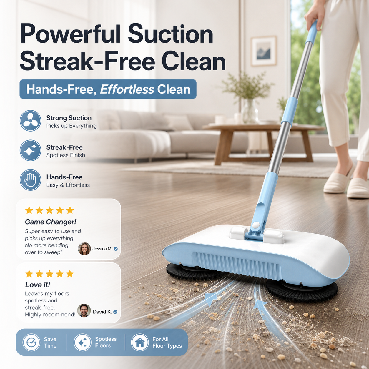 🥳2026 HOT SALE🥳50K+ SOLD!!💞SMART ROBOT VACUUM CLEANER MOP & BROOM