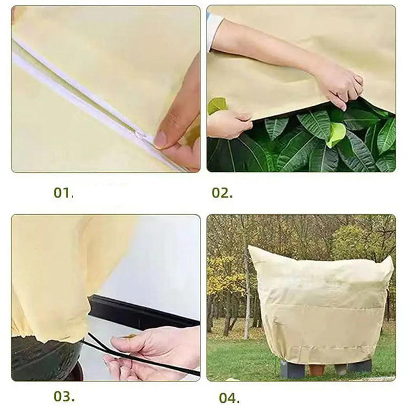 🔥Sale 50% OFF！Plant Thickened Drawstring Bag Freeze Protection Covers