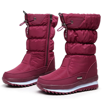 🎅2025 Sale🎁Women's premium waterproof, non-slip faux fur snow boots