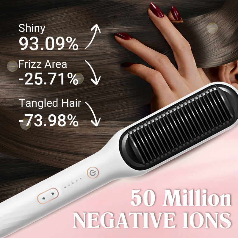 ✨Last Day Special Price!💥Negative Ion Hair Straightener Styling Comb💇‍♀