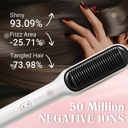 ✨Last Day Special Price!💥Negative Ion Hair Straightener Styling Comb💇‍♀