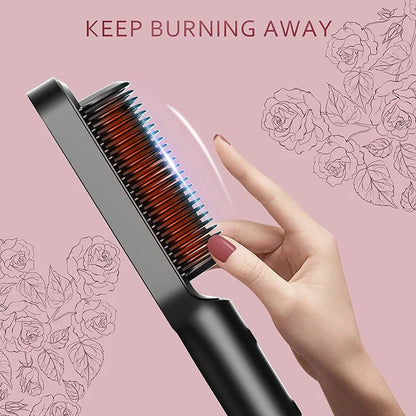 ✨Last Day Special Price!💥Negative Ion Hair Straightener Styling Comb💇‍♀