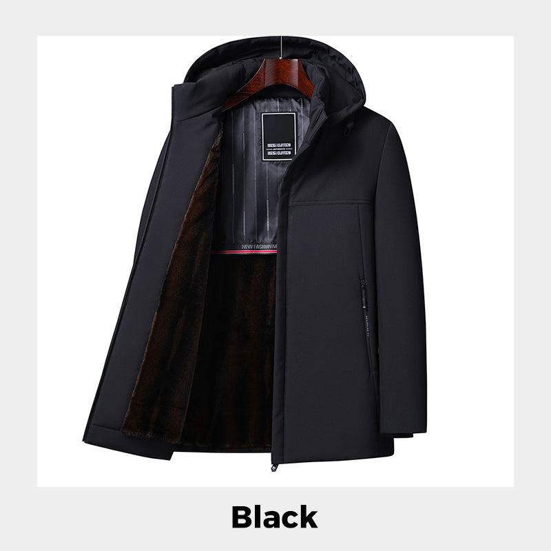 🎅 Xmas Sales:54% OFF🖤Men’s Thermal Thick Hooded Parka Coat