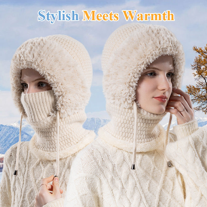 🔥Christmas Sale 50% OFF🔥Women's Outdoors Windproof Scarf Hat🌙 Free Moon & Star Necklace for first 100 orders! 🎁