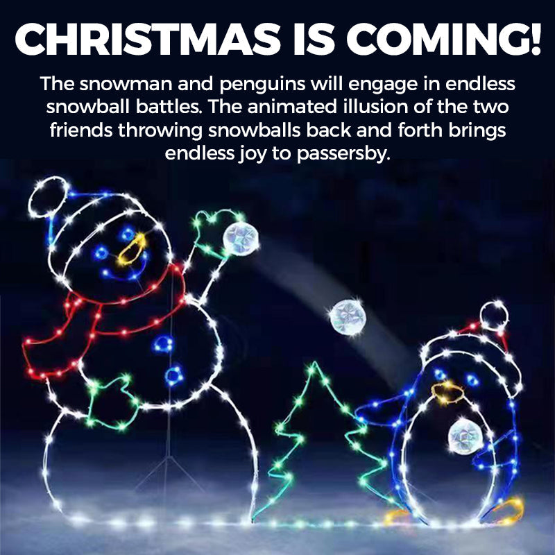 🎅Christmas Pre-Sale🎁Playful Animated Snowball Light