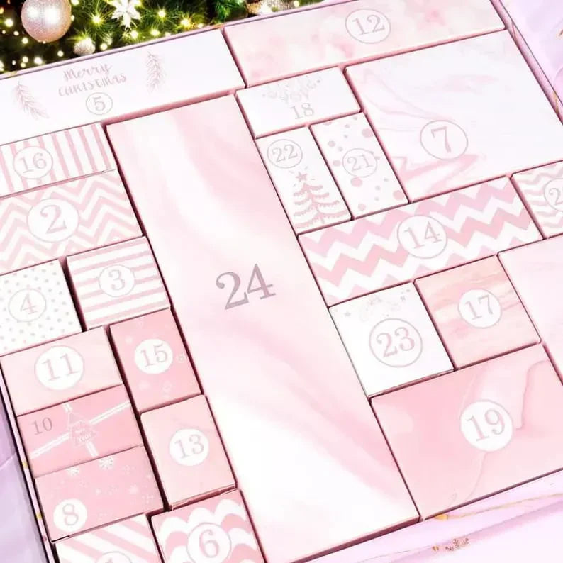 💝Best Gift💝24 Days of Surprises — Pink Marble Advent Calendar 2025