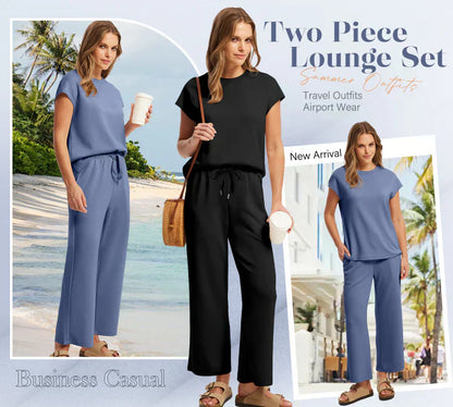 💕Hot Sale  50% OFF🔥New Women's  Sleeveless Top & Wide-Leg Pants Set