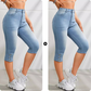 Women's High-Waist Slim-Fit Capri Jeans