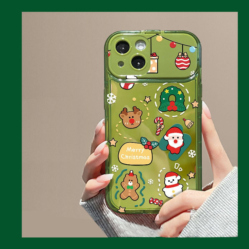 🎄Christmas Hot Sale 50% OFF🔥Christmas Tree Pendant Flip Mirror Case Cover For iPhone🎅