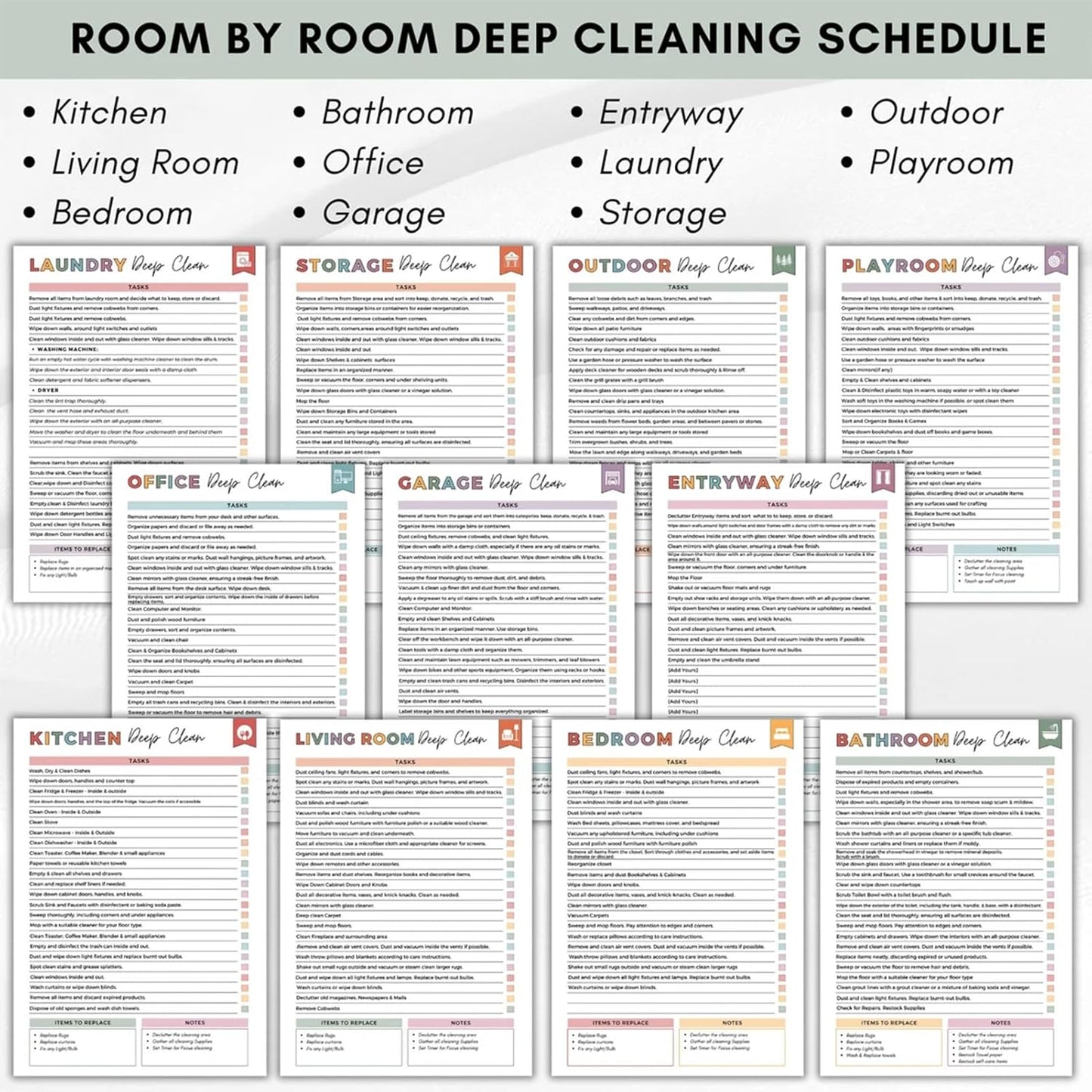 🔥LAST DAY 49% OFF-ADHD Cleaning & Organizing Toolkit - Chore Planner✔