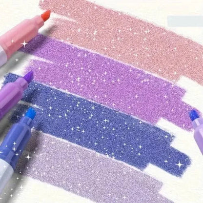 🔥Hot Sale 50% OFF🎁Dual-Tip Glitter Marker Pen