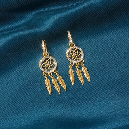 💥Holiday Hot Sale 49% Off✨Dreamcatcher Crystal Charm Earrings