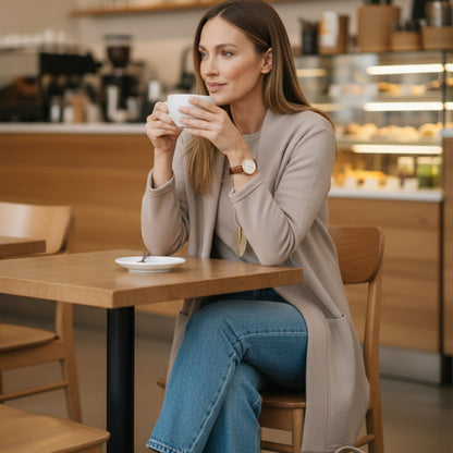 🔥Last day offer: 50% off-Elegant Longline Cardigan & Top & Pants 3-Pieces Set
