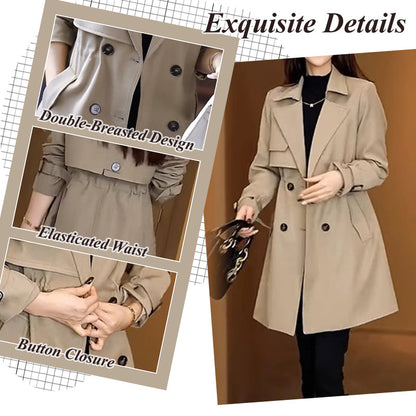🌸Spring Specials🌸  Comfortable Waisted Lapel Trench Coat
