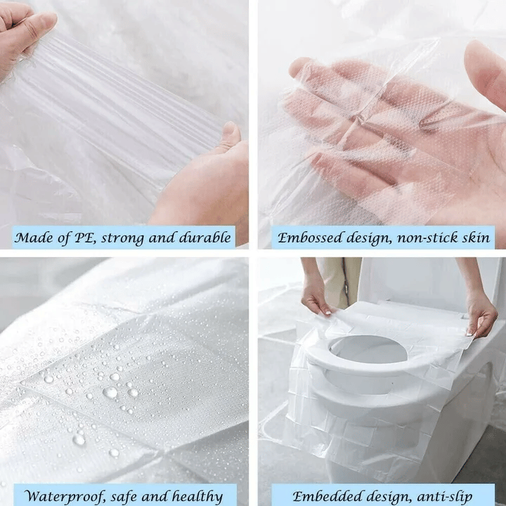 🎁2025 Hot Sale🎁- 49% OFF💥 Disposable Plastic Toilet Seat Cover - No Worry Of Public Toilet Anymore👋
