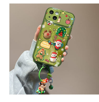 🎄Christmas Hot Sale 50% OFF🔥Christmas Tree Pendant Flip Mirror Case Cover For iPhone🎅