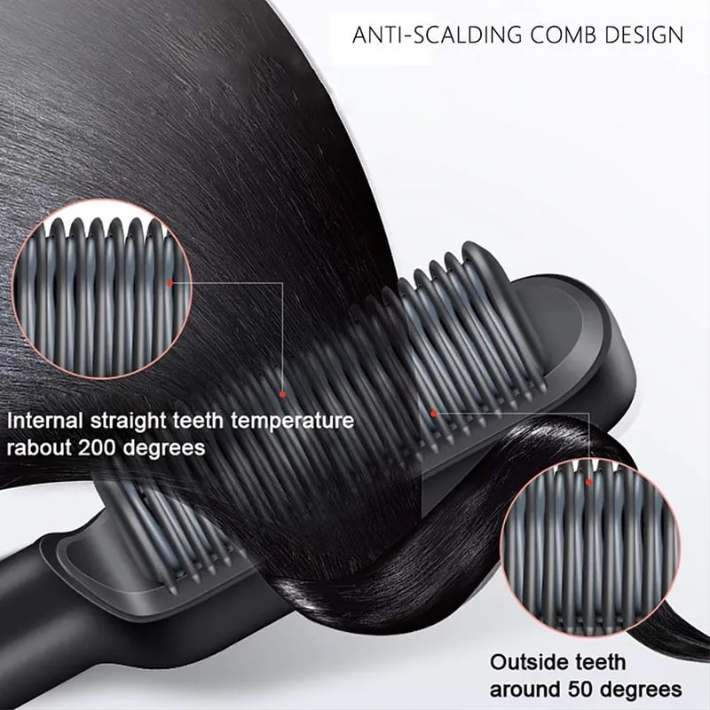 ✨Last Day Special Price!💥Negative Ion Hair Straightener Styling Comb💇‍♀