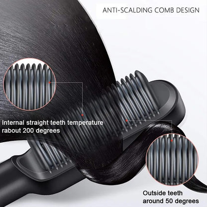 ✨Last Day Special Price!💥Negative Ion Hair Straightener Styling Comb💇‍♀