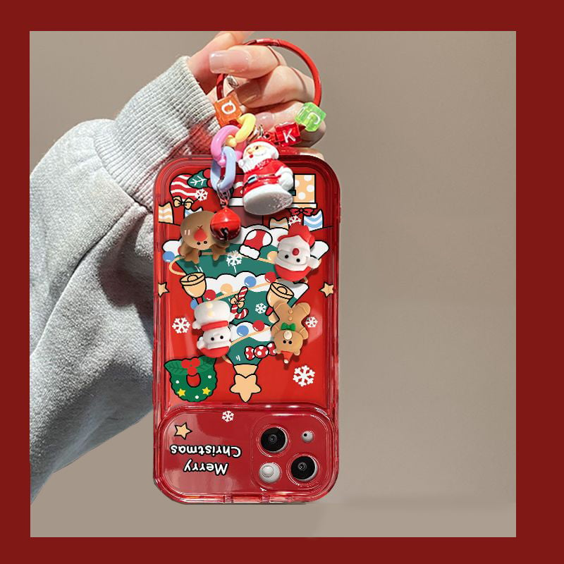 🎄Christmas Hot Sale 50% OFF🔥Christmas Tree Pendant Flip Mirror Case Cover For iPhone🎅