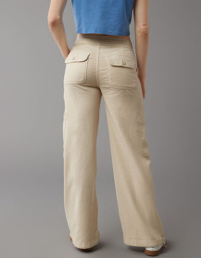 💥LAST DAY SALE 49% OFF!!🎁Linen-Blend Wide-Leg Cargo Pant