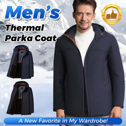 🎅 Xmas Sales:54% OFF🖤Men’s Thermal Thick Hooded Parka Coat