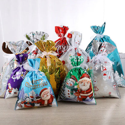 🎅Christmas Sales🎄Drawstring Christmas Gift Bags (Biodegradable)