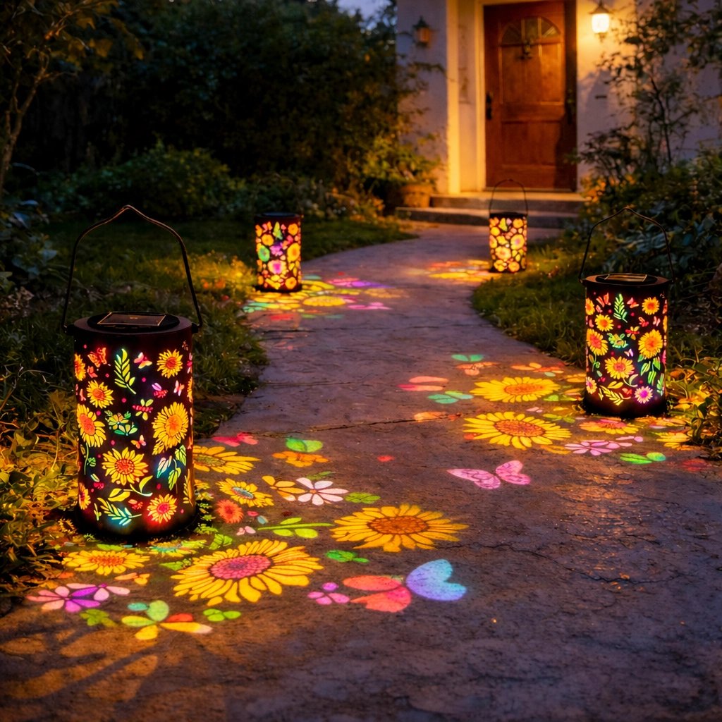 🔥HOT SALE 50% OFF-🌞Colorful Sunflower Glow Solar Garden Lantern