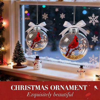 🔥Buy 1 Get 1 Free🔥Nature's Bird Glass-Look Sphere Ornament