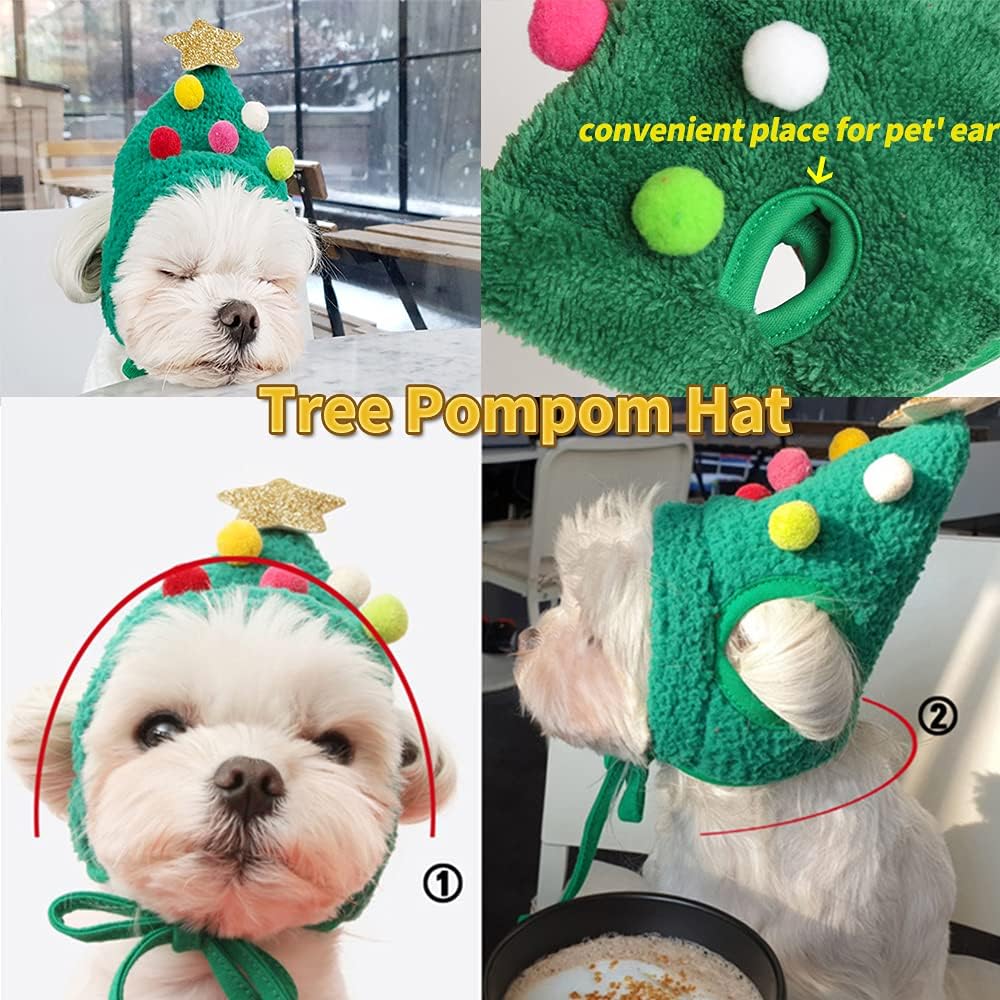 🎅Christmas Sale 65% OFF🎄Adorable Christmas Tree Pom-Pom Hat