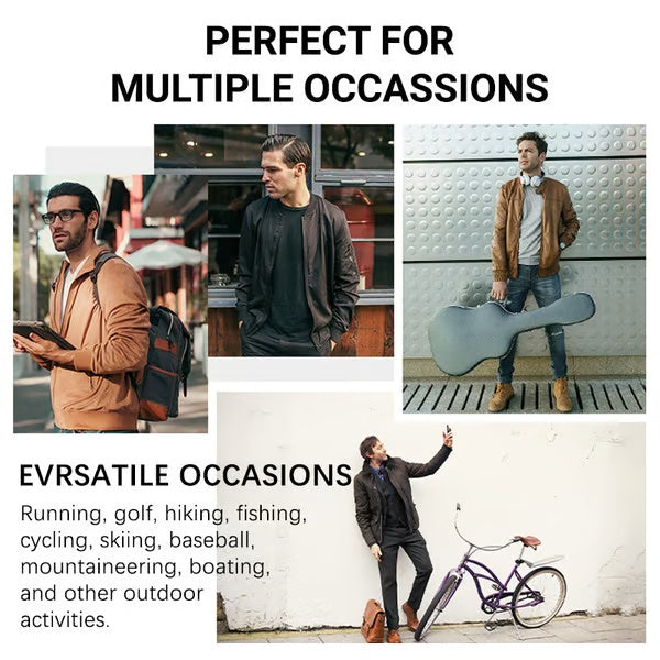 👑Fliwos® Men's Standing Collar Zipper Casual Jacket