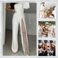 ✨50% OFF👠Sparkling One Shoulder Mesh Flared Jumpsuit🖤