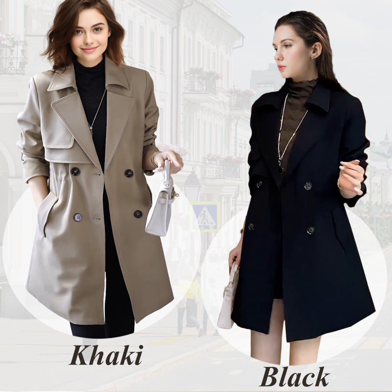 🌸Spring Specials🌸  Comfortable Waisted Lapel Trench Coat