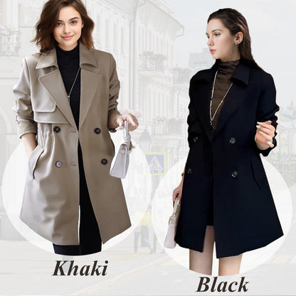 🌸Spring Specials🌸  Comfortable Waisted Lapel Trench Coat
