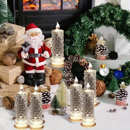 🔥Last Day 50% OFF🎁LED Crystal Candle Lights- Romantic Tabletop Night Lights