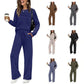 🔥 Women's Round-Neck Top and Drawstring Pants Set ✨