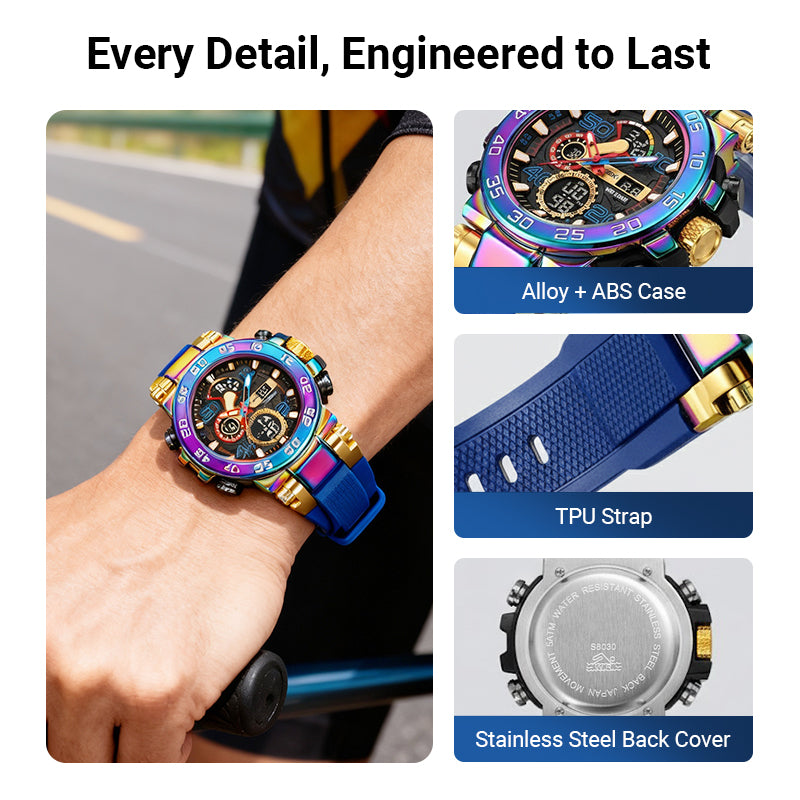 ⌚ 50% OFF! ✨ MULTIFUNCTION LED WATCH - Waterproof & Digital Display, 7 Sports Modes with Sleep Monitor, Perfect for Outdoor and Daily Use 🌟🔋