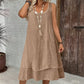 Bestseller💕 Double Layer Sleeveless Dress – Effortless Elegance & Modern Layered Look for Everyday