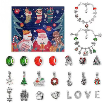 🎅2025 Early Xmas Sale 50% OFF💥DIY 24 Days Christmas Countdown Calendar Bracelets Set