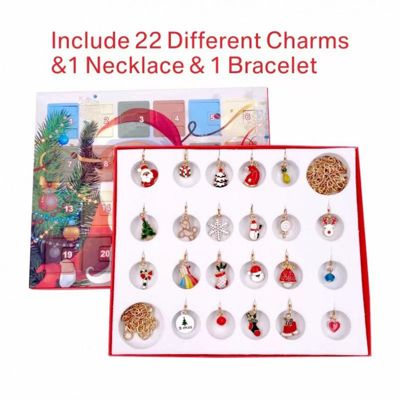 🎅2025 Early Xmas Sale 50% OFF💥DIY 24 Days Christmas Countdown Calendar Bracelets Set
