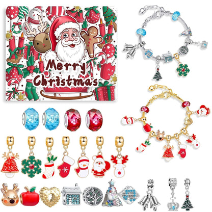 🎅2025 Early Xmas Sale 50% OFF💥DIY 24 Days Christmas Countdown Calendar Bracelets Set
