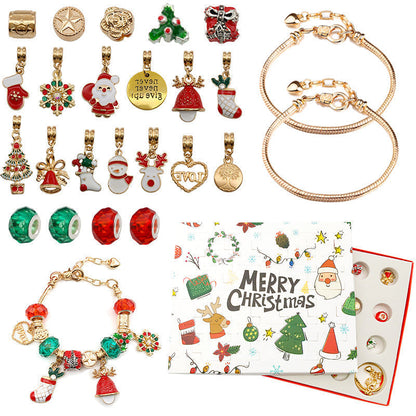 🎅Early Xmas Sale 46% OFF💥DIY 24 Days Christmas Countdown Calendar Bracelets Set