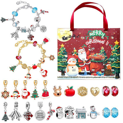 🎅2025 Early Xmas Sale 50% OFF💥DIY 24 Days Christmas Countdown Calendar Bracelets Set